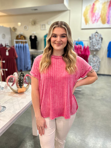 Weekend On The Coast Top - Pink