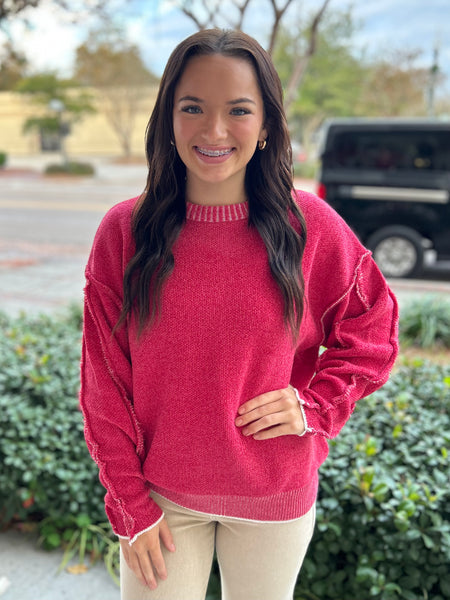 Chic & Comfy Sweater - Red