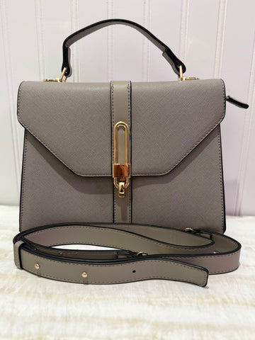 The Lock & Love Purse - Grey
