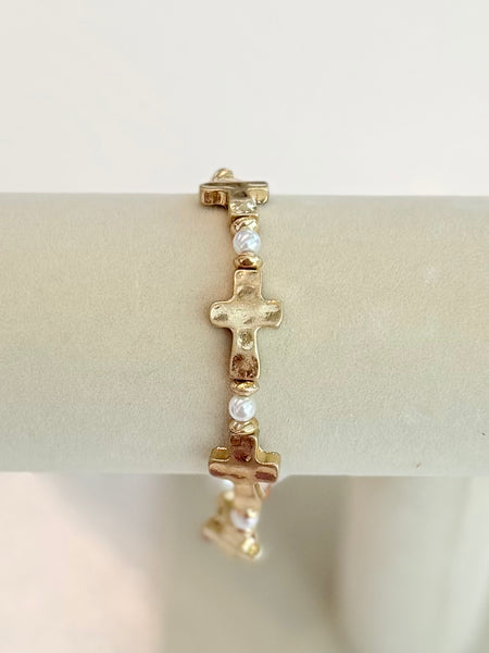 Pearl Blessings Bracelet - Gold