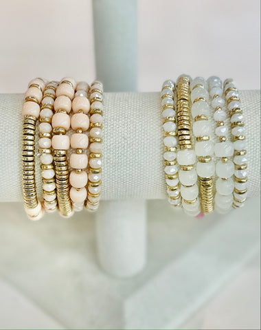 Beaded Stretch Bracelet Set