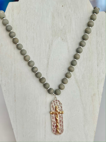 Wood Beaded Necklace