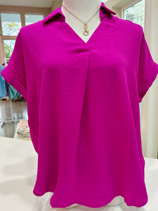 The Berry Bliss Top - Magenta