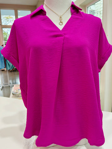 The Berry Bliss Top - Magenta