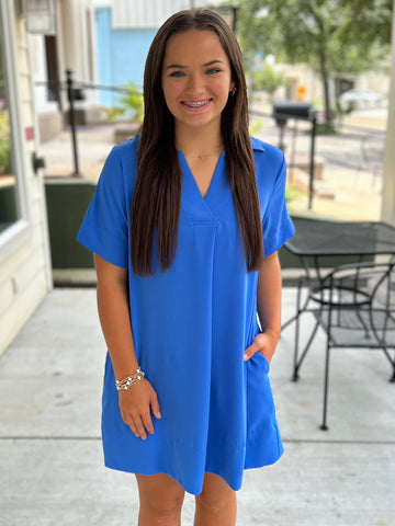 Friday Feels Dress - Blue