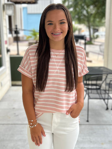 Lilly Line Top - Pink