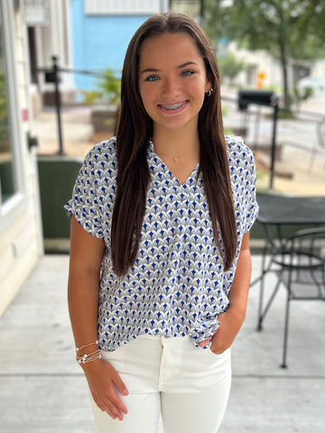 Coastal Breeze Top - Blue