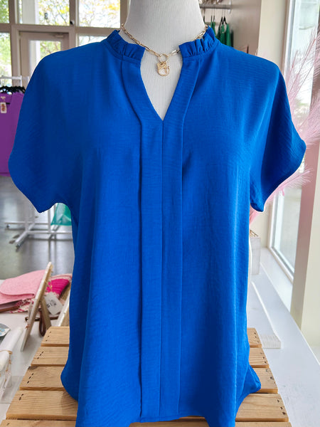 Boss Babe Blouse - Royal Blue