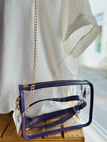Clearly Cute Purse - Purple