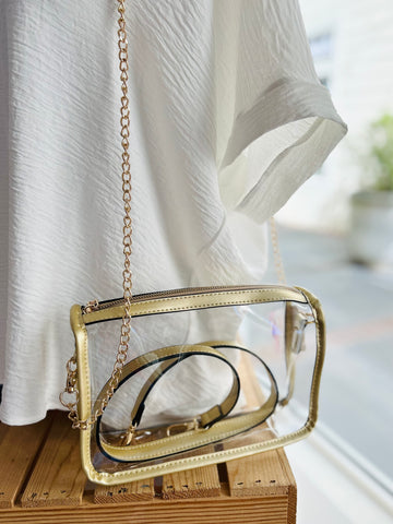 Clearly Cute Purse - Gold