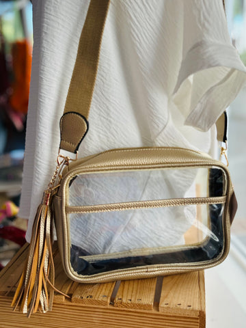 Stadium Clear Crossbody - Gold
