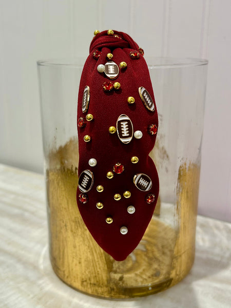 Friday Night Lights Headband - Maroon