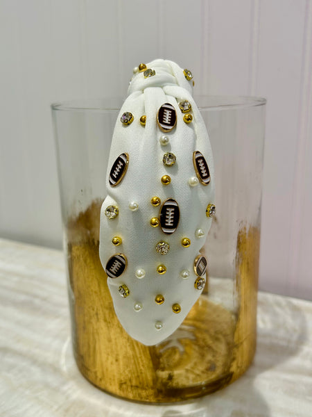 Friday Night Lights Headband - White