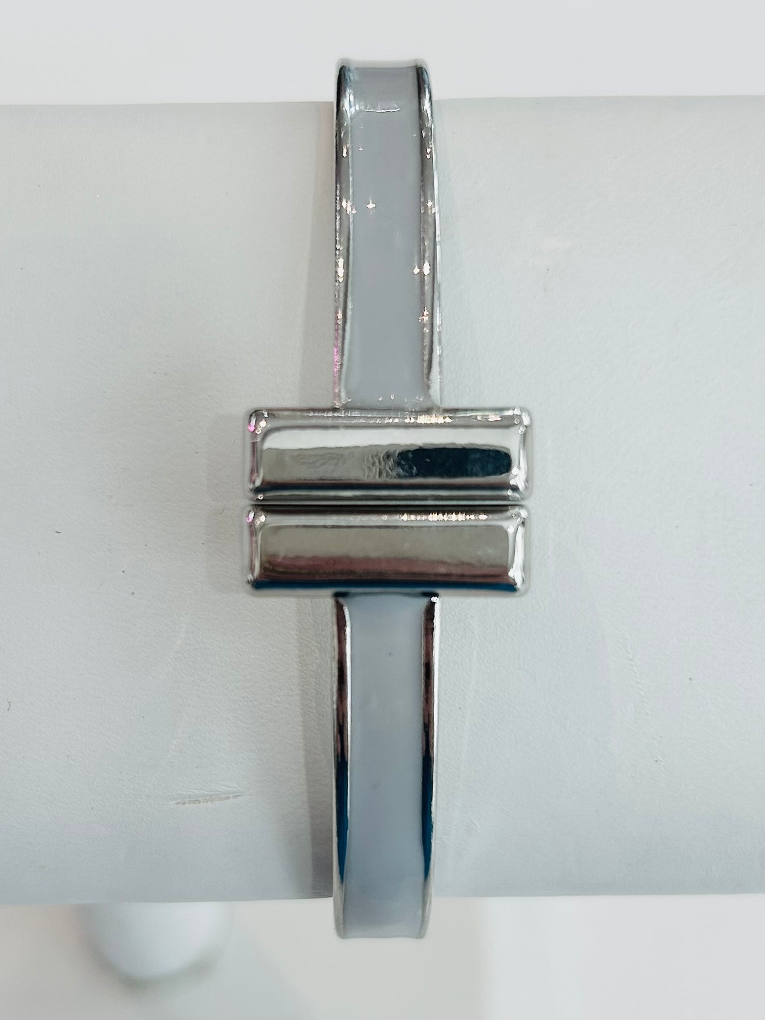 Fine Line Bangle - Silver