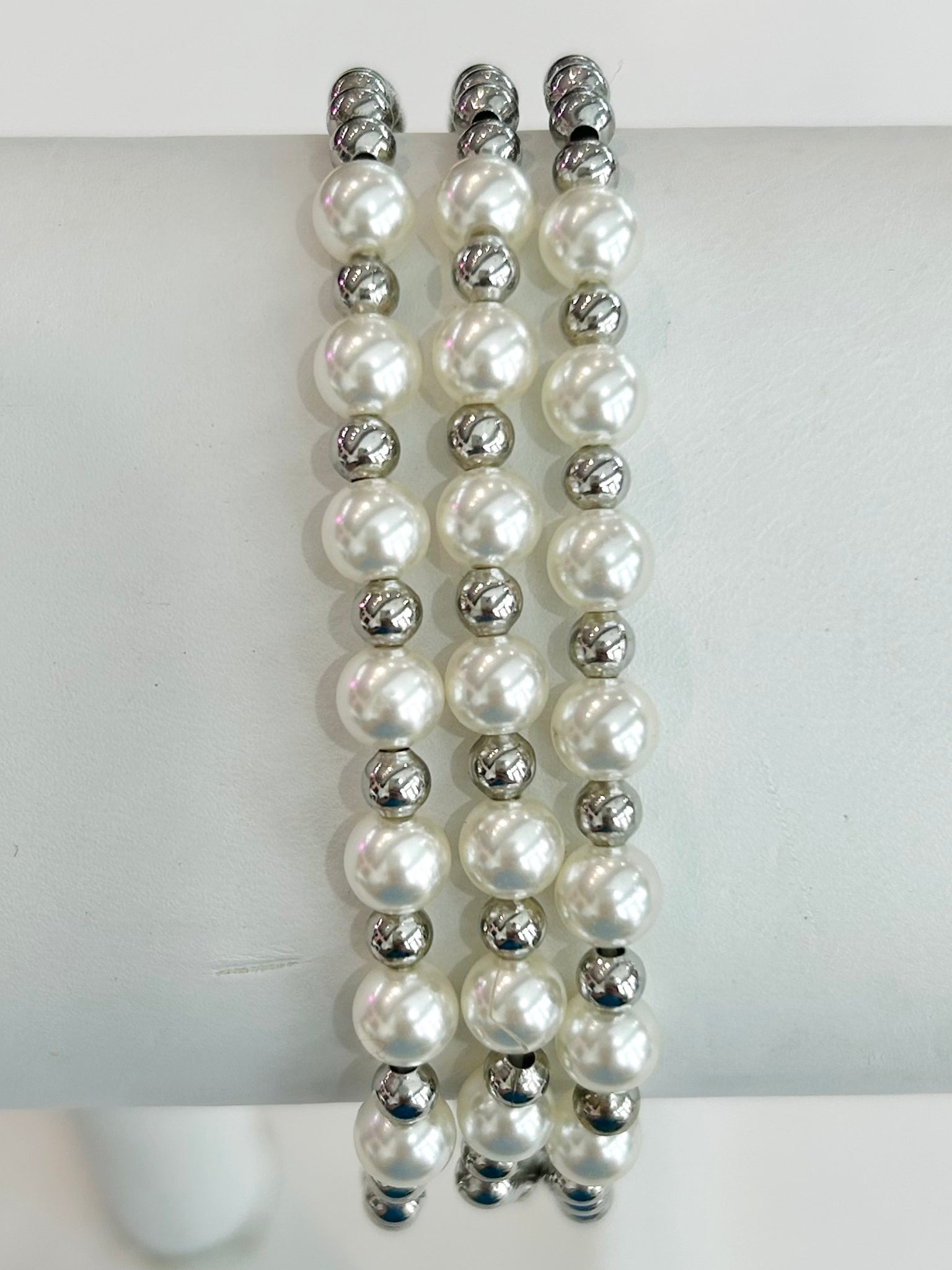 Pearl Dreams Bracelet Set - Silver