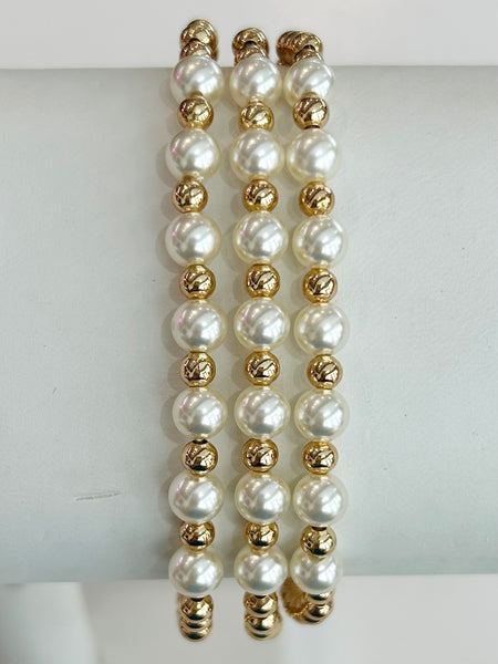 Pearl Dreams Bracelet Set - Gold