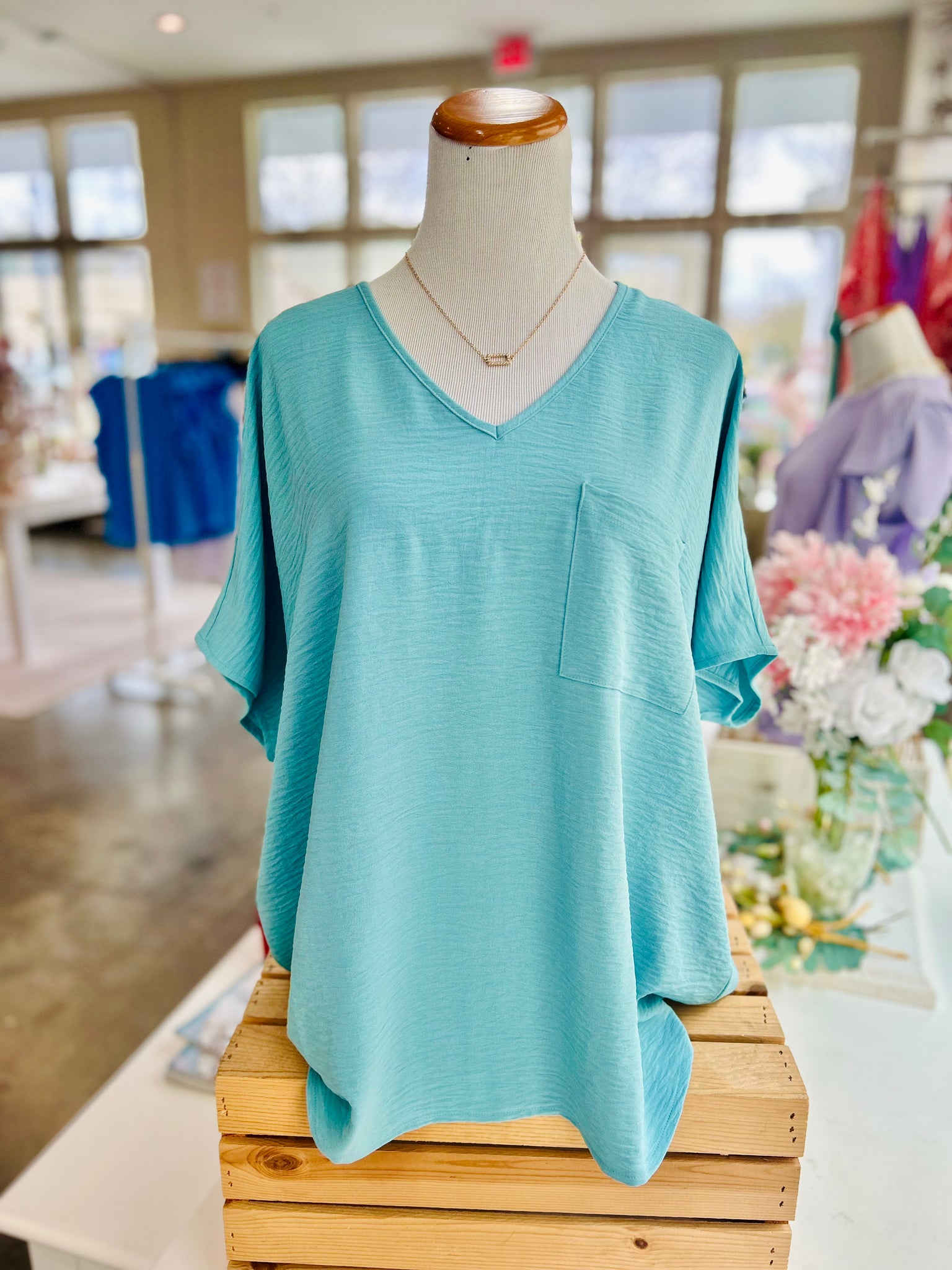 Making Waves Top - Teal