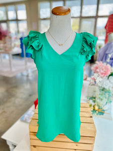 Everything You Needed Blouse - Green