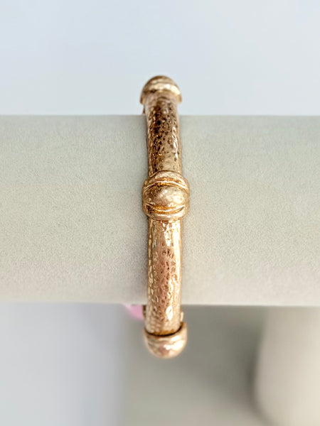 Pretty Layered Bangle - Gold