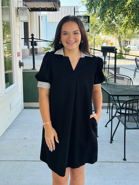 Moonlight Charm Dress - Black