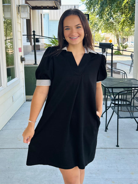 Moonlight Charm Dress - Black