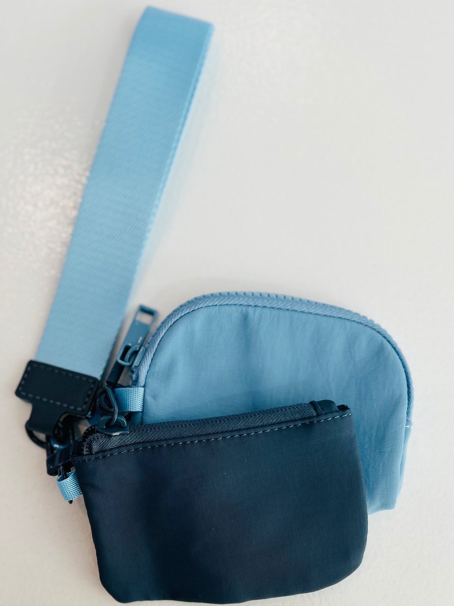 Dual Pouch Wristlet Wallet - Blue
