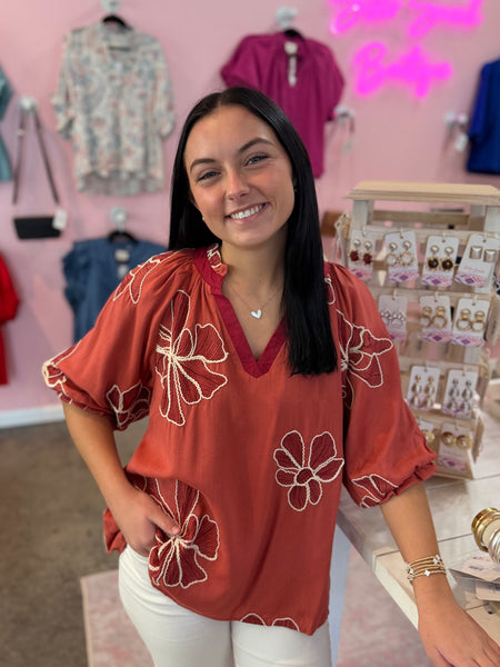 Weekend Favorite Blouse - Rose