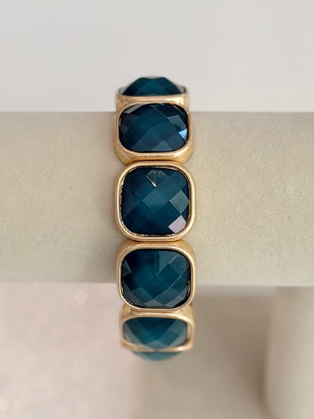 Modern Edge Bracelet - Teal