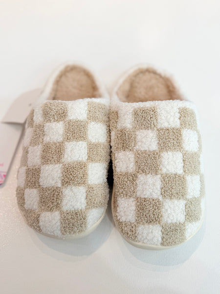 Checker Cozy Slippers