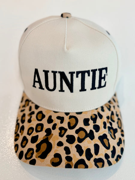Auntie Snapback Hat - Leopard