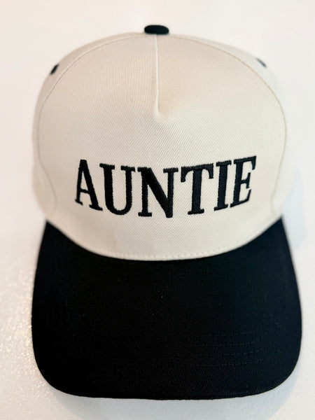 Auntie Snapback Hat - Black