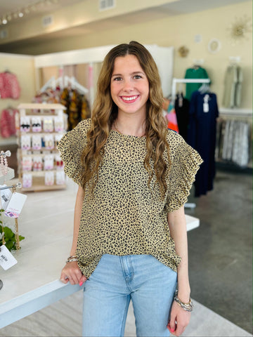 Wild About You Blouse - Taupe