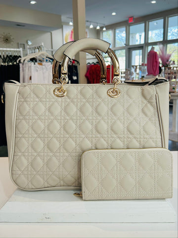 Heading Out Purse - Beige