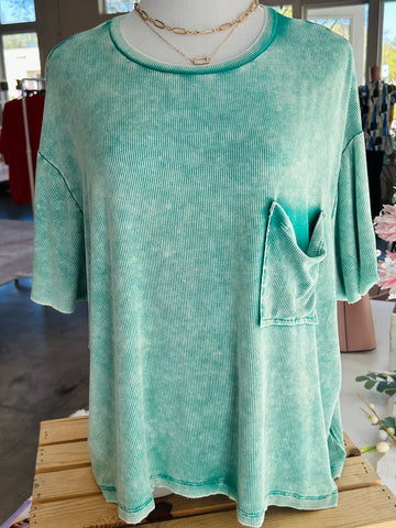 In My Element Top - Kelly Green