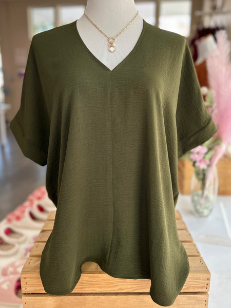 Make No Mistakes Blouse - Olive