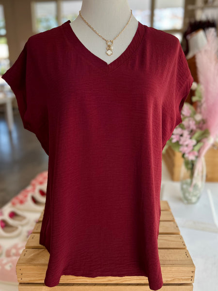 All Day Top - Maroon