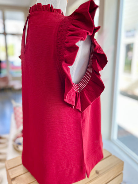 Be The Moment Blouse - Burgundy