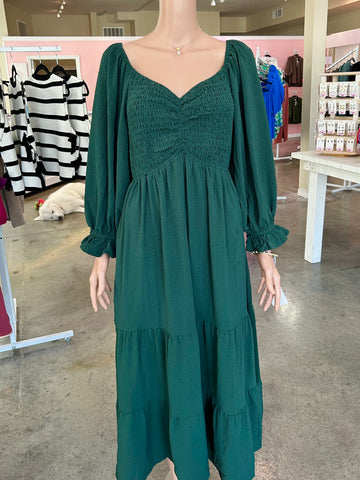 The Crisp Air Dress - Green