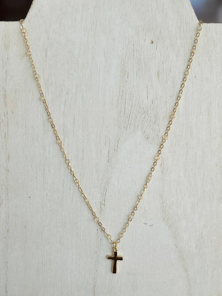Cross Pendant Chain Link Necklace