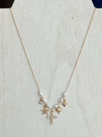 Dainty Charm Chain Link Necklace