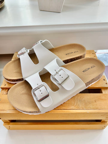 Coastal Comfort Sandals - White