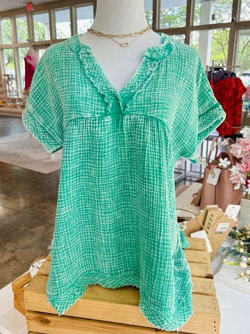 Take A Vacation Top - Green