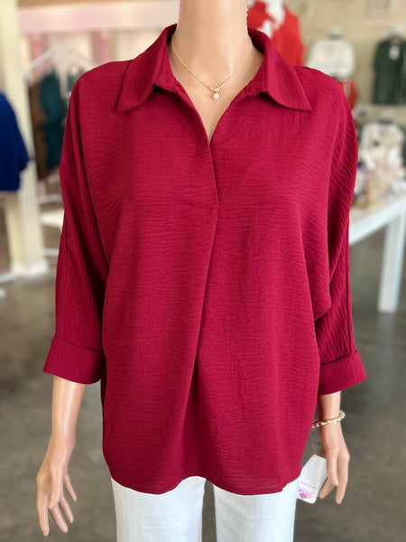 Express Yourself Top - Wine