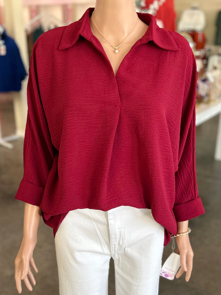 Express Yourself Top - Wine