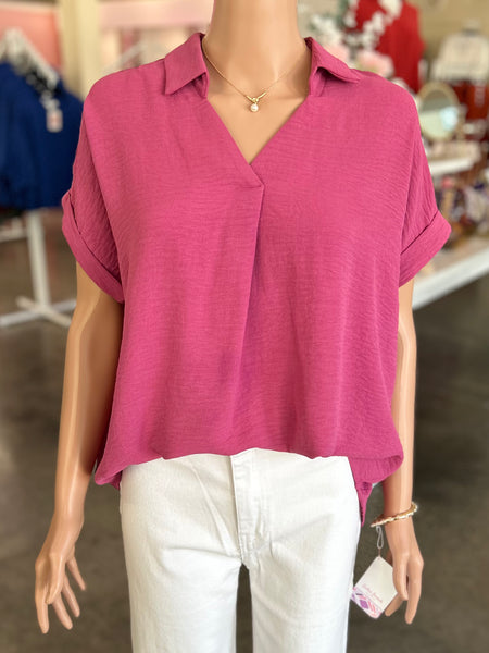 Minimal Mood Blouse - Mauve