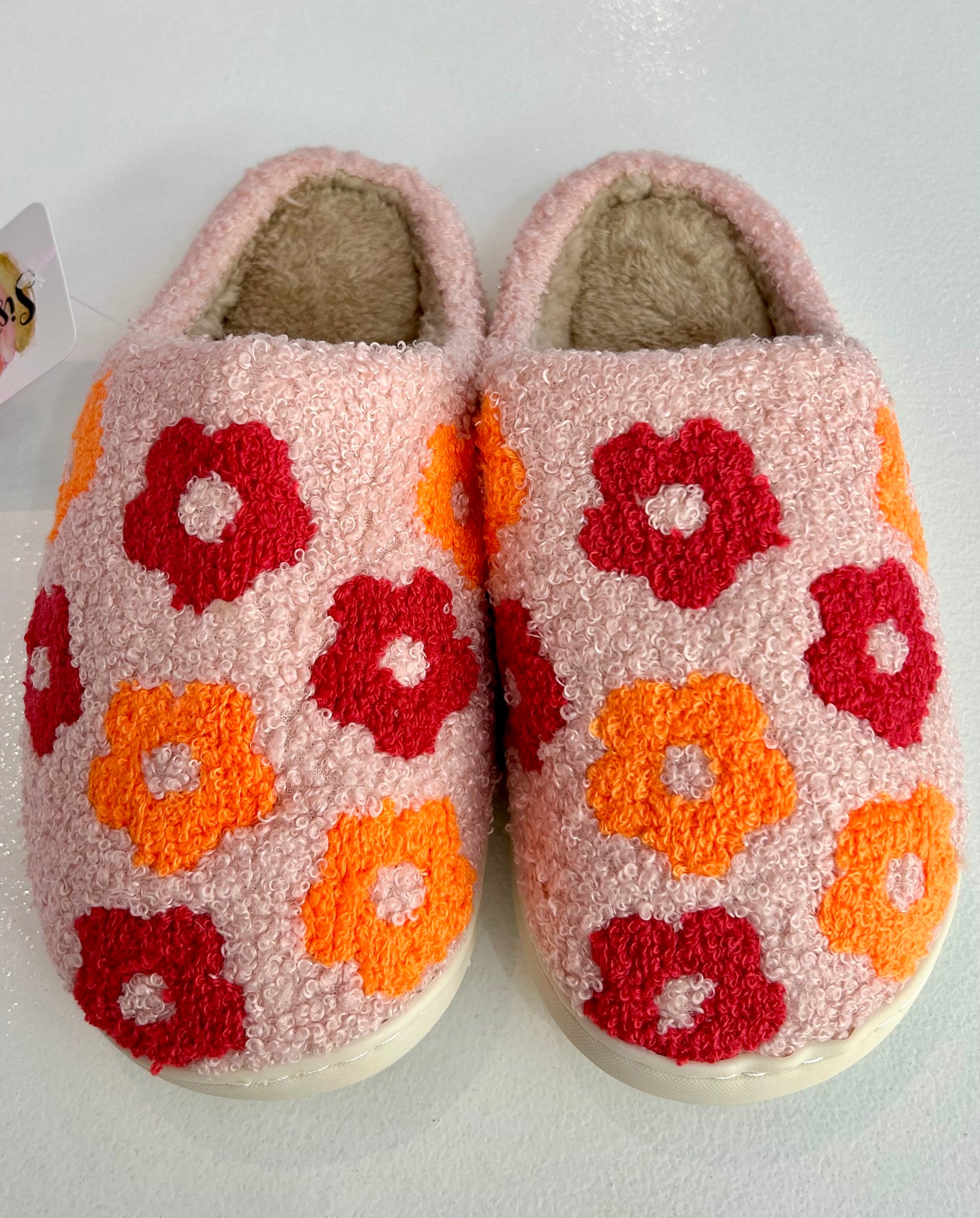 Flower Slippers - Pink