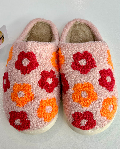Flower Slippers - Pink