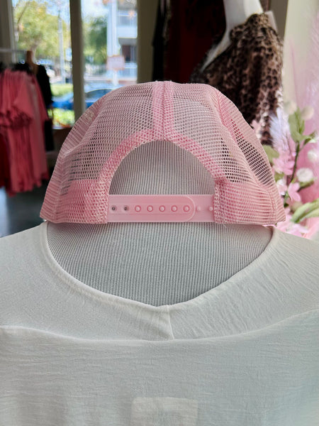 Pumpkin Patch Cutie Trucker Hat - Light Pink