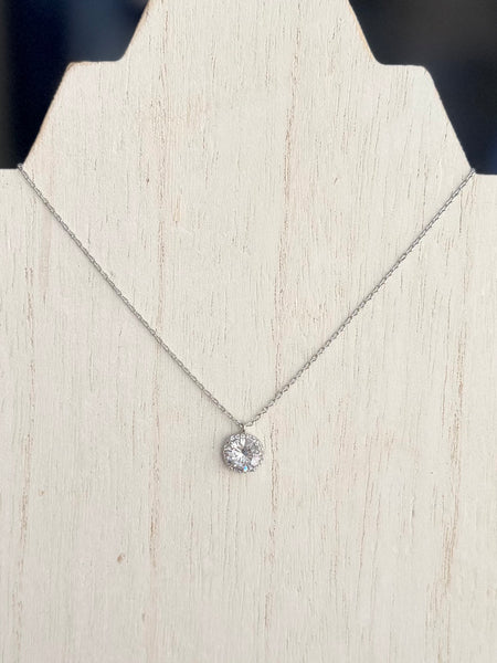 Dainty Sparkle Necklace - Silver