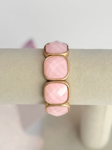 Modern Edge Bracelet - Pink